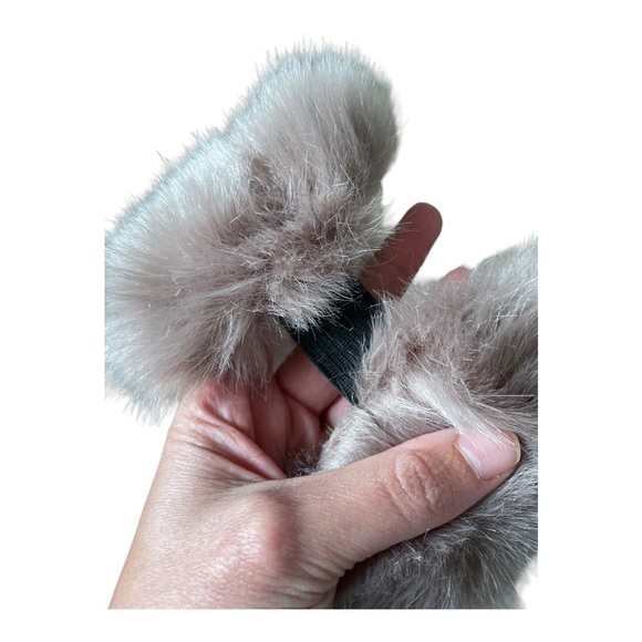 C.C Faux Fur Embellished Ear Warmer Headband - Picture 4 of 5